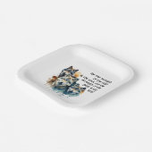 Individuelle Name Inspiration Wolf Quote Stratset Pappteller (Gewinkelt)