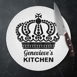 Individuelle Name Intricate Crown Schneidebrett