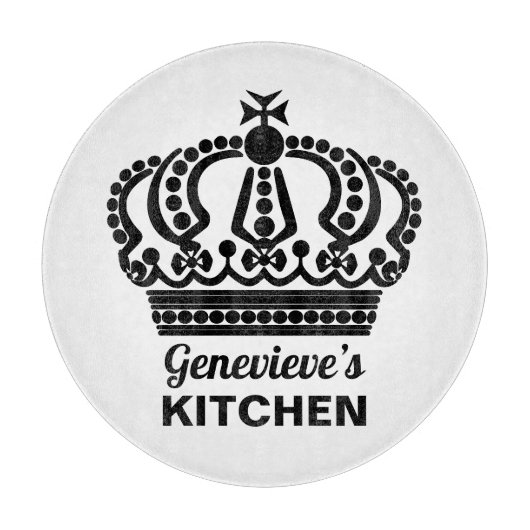 Individuelle Name Intricate Crown Schneidebrett (Vorderseite)