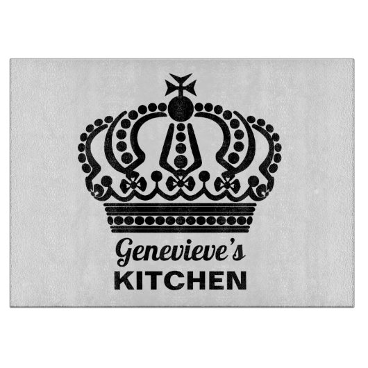 Individuelle Name Intricate Crown Schneidebrett (Vorderseite)