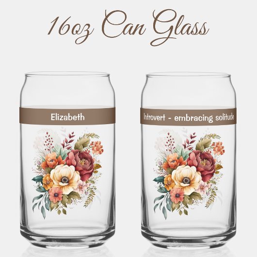 Individuelle Name introvertierte Blume der Einsamk Dosenglas