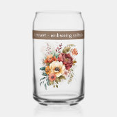 Individuelle Name introvertierte Blume der Einsamk Dosenglas (Rückseite)