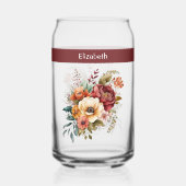 Individuelle Name Introvertierte Einsamkeit Blume  Dosenglas (Vorderseite)