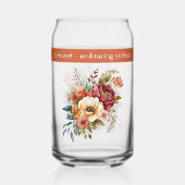 Individuelle Name Introvertierte Einsamkeit Blume  Dosenglas (Rückseite)