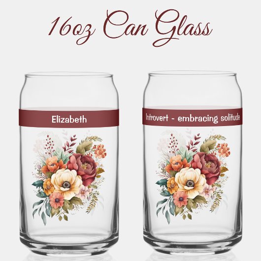 Individuelle Name Introvertierte Einsamkeit Blume  Dosenglas