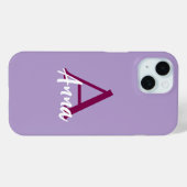 Individuelle Name iPhone 15 Fall Case-Mate iPhone Hülle (Rückseite (Horizontal))