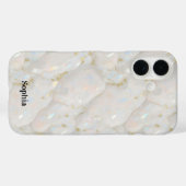 Individuelle Name Iridescent Opal Stone Case-Mate iPhone Hülle (Rückseite (Horizontal))