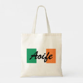 Individuelle Name Irish Flag-Block Tragetasche (Rückseite)