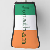 Individuelle Name Irish Flag Golf Putter Bogen Headcover (Rotieren 90)