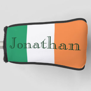 Individuelle Name Irish Flag Golf Putter Bogen Headcover
