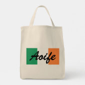 Individuelle Name Irish Flag Gtcent Tragetasche (Rückseite)