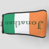 Individuelle Name Irish Flag-Komponente Golf Headcover (Vorderseite)