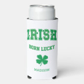 Individuelle Name Irish Geboren Lucky Selters Dosenkühler (Seltzer Vorderseite)