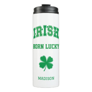 Individuelle Name Irish Geboren Lucky Thermosbecher