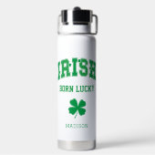 Individuelle Name Irish Geboren Lucky Trinkflasche (Hinten)