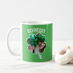 Individuelle Name Irish Klee Foto St Patricks Day Kaffeetasse