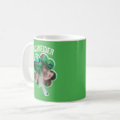 Individuelle Name Irish Klee Foto St Patricks Day Kaffeetasse (Vorderseite Links)