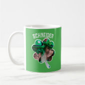 Individuelle Name Irish Klee Foto St Patricks Day Kaffeetasse (Links)
