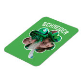 Individuelle Name Irish Klee Foto St Patricks Day Magnet (Linke Seite)