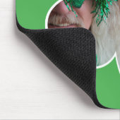 Individuelle Name Irish Klee Foto St Patricks Day Mousepad (Ecke)