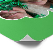 Individuelle Name Irish Klee Foto St Patricks Day Poster (Ecke)