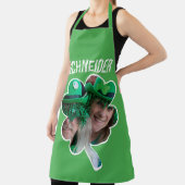 Individuelle Name Irish Klee Foto St Patricks Day Schürze (InSitu)