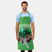 Individuelle Name Irish Klee Foto St Patricks Day Schürze (Getragen)