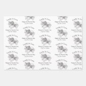 Individuelle Name Irish Sugar Skull Couple Lucky i Geschenkpapier Set (Vorderseite 3)