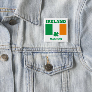 Individuelle Name Irland Button