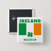 Individuelle Name Irland Button (Vorne & Hinten)