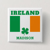 Individuelle Name Irland Button (Vorderseite)