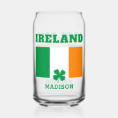 Individuelle Name Irland Dosenglas (Rückseite)