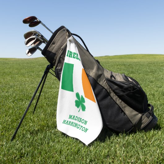 Individuelle Name Irland Golfhandtuch (Gras)