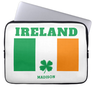 Individuelle Name Irland Laptopschutzhülle
