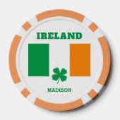 Individuelle Name Irland Pokerchips (Rückseite)