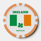 Individuelle Name Irland Pokerchips (Vorderseite)