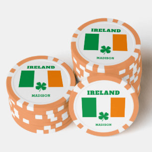Individuelle Name Irland Pokerchips
