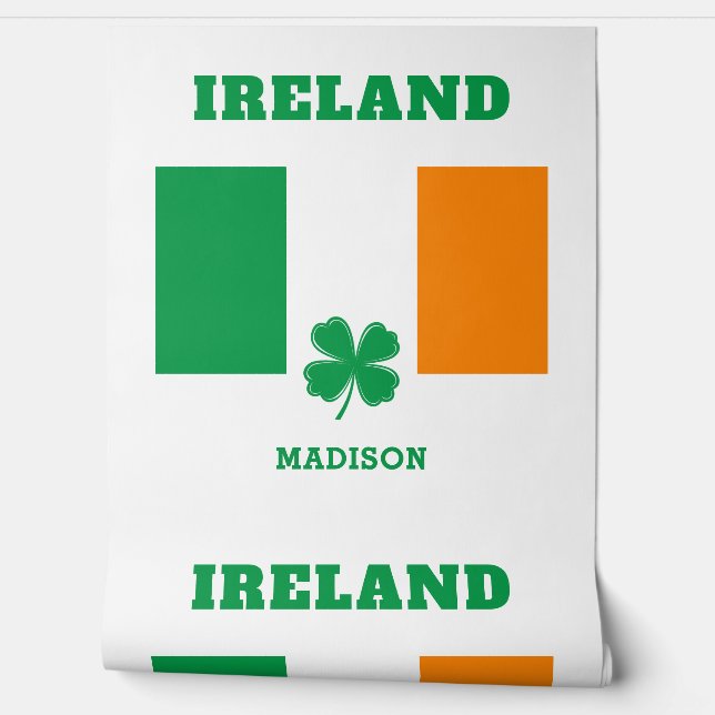 Individuelle Name Irland Tapete (Abrollen)