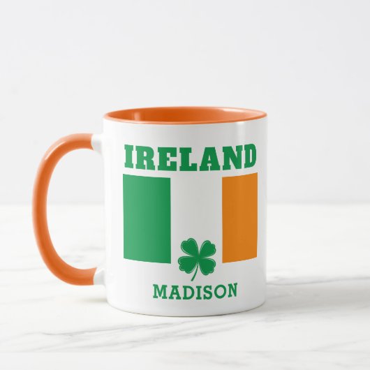 Individuelle Name Irland Tasse (Links)