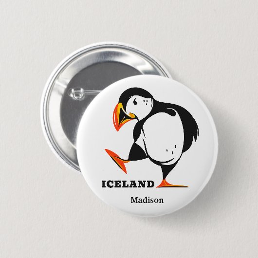 Individuelle Name Island Button (Vorne & Hinten)