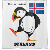 Individuelle Name Island Duschvorhang (Vorderseite)
