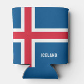 Individuelle Name Island Flag Dosenkühler (Rückseite)