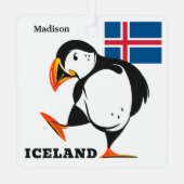 Individuelle Name Island Ornament Aus Metall (Rückseite)