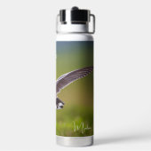 Individuelle Name Island Puffin Trinkflasche (Hinten)