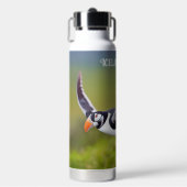 Individuelle Name Island Puffin Trinkflasche (Vorderseite)