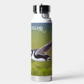 Individuelle Name Island Puffin Trinkflasche (Links)