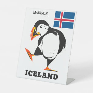 Individuelle Name Island Sockelschild