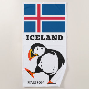 Individuelle Name Island Strandtuch