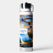 Individuelle Name Island Trinkflasche (Hinten)