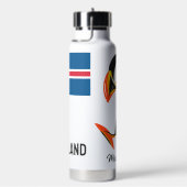 Individuelle Name Island Trinkflasche (rechts)